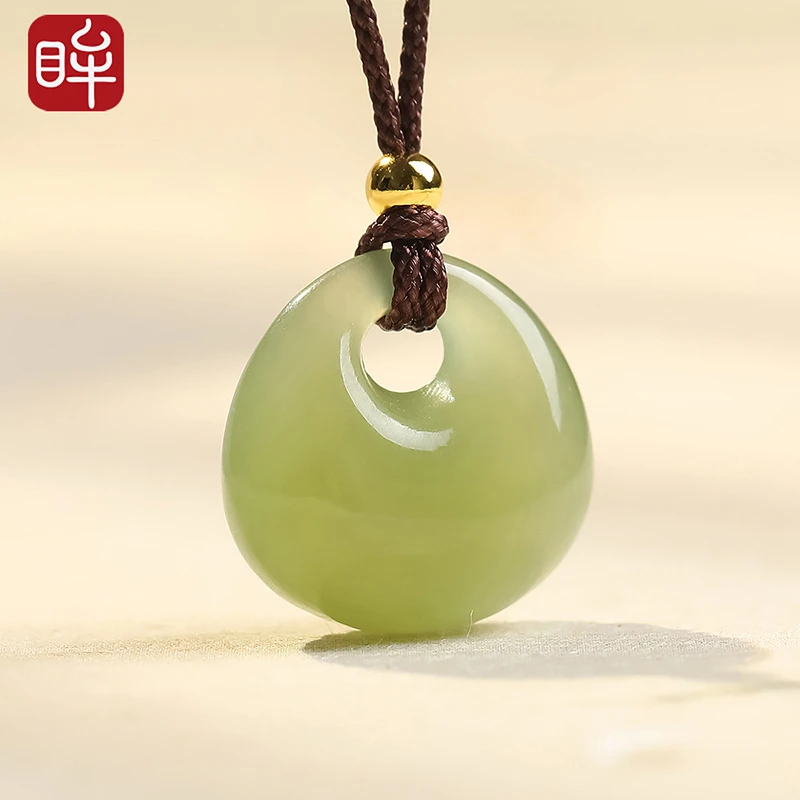 印象眸【1】和田玉吊坠男女款晴水锁包玉坠多样性发货发一附证书NT