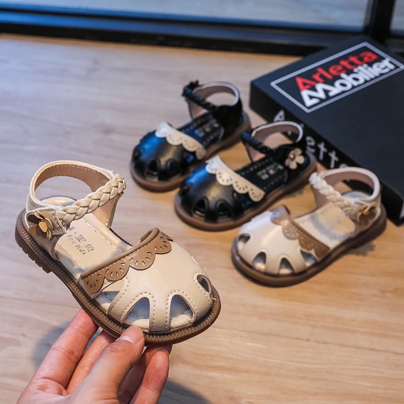 儿童女童凉鞋宝宝夏季软底宝贝包头时尚镂空防滑小女孩小童女宝