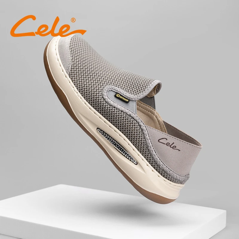 【Cele策乐】透气网面宽楦休闲一脚蹬男鞋一脚蹬