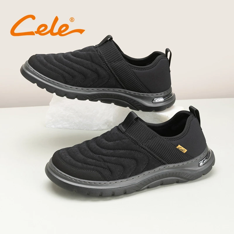 Cele策乐休闲鞋男软底百搭一脚蹬男鞋运动舒适轻便套脚中年爸爸鞋