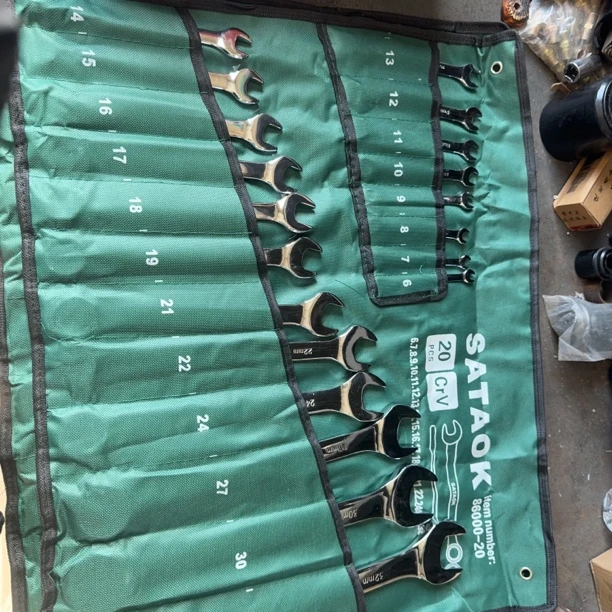 梅花开口两用扳手工具套装梅开全套呆板子万能修车大全汽修成套