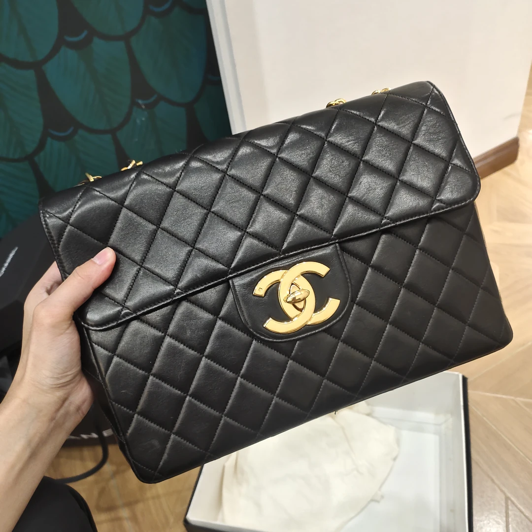 95新 Chanel/香奈儿 蓝总福利/黑金羊 贝嫂 中古款/超难买