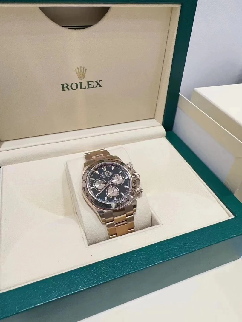 99新 Rolex/劳力士 蓝总福利/迪通拿全玫瑰金 腕表/超难买