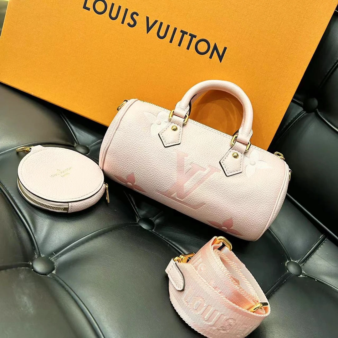 99新 LouisVuitton/路易威登 蓝总福利/樱花粉 巴比龙 手提包