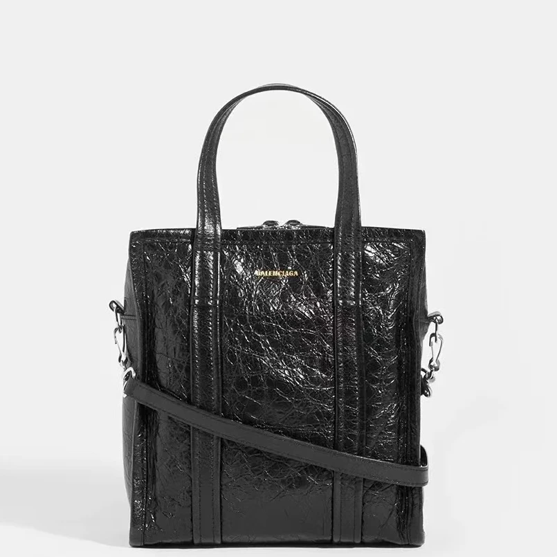 99新 Balenciaga/巴黎世家 蔚蓝/bazar 手提 单肩斜跨包