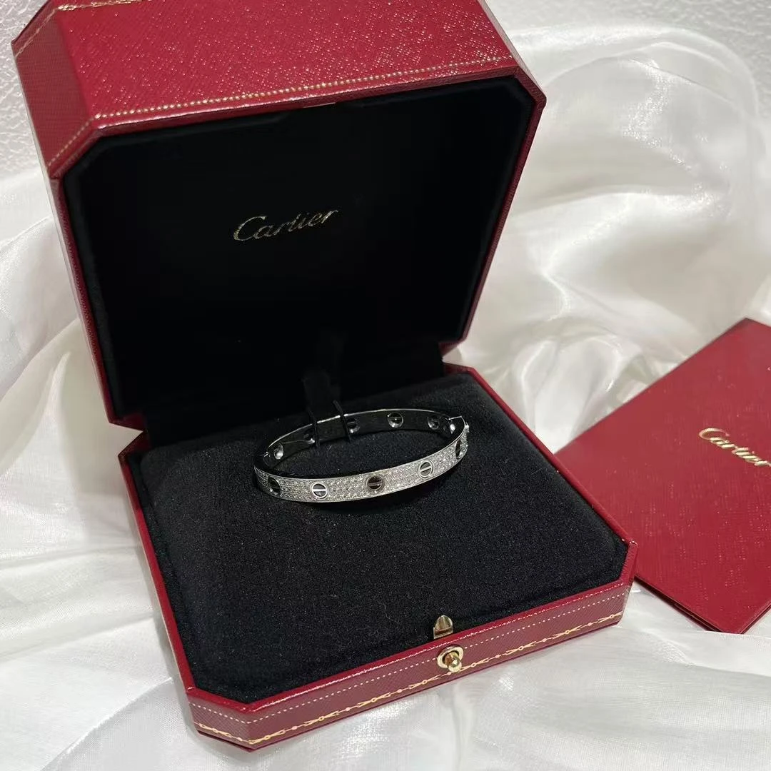 99新 Cartier/卡地亚 蔚蓝/宽版黑陶瓷满天星 手镯 16码