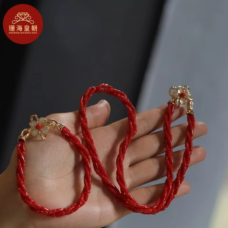 非金属木质手链 珊海皇朝珊珊手链项链编织套装简约时尚送老婆