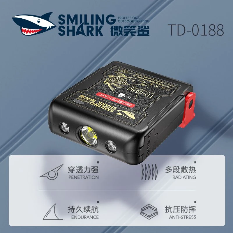 新款感应帽夹灯钓鱼专用可充电头戴式帽檐超轻迷你小野钓强光头灯