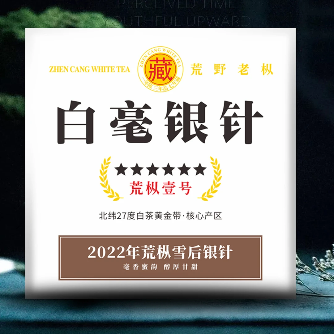 白毫银针砖小方片蜜韵高山茶银针好茶茶叶白茶礼盒白毫茶甘甜