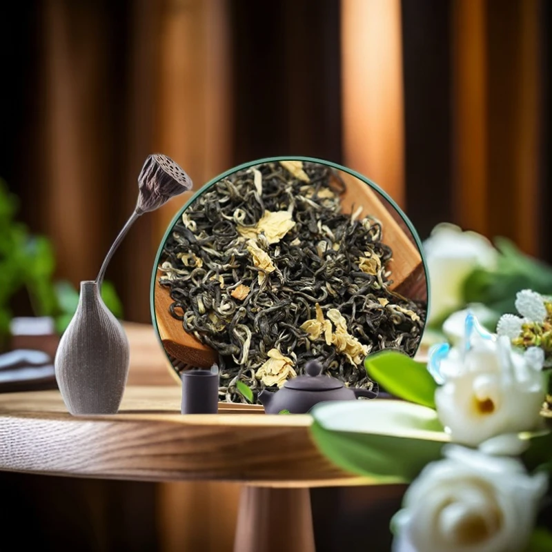2024年茉莉飘雪茉莉花茶茶香绿茶浓香型浓郁春天嫩绿新鲜