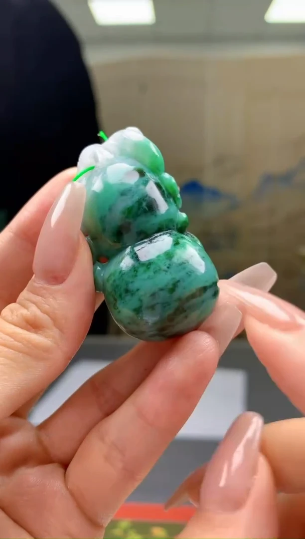 【闪购商品】定制翡翠未镶嵌5109jy-毛货挂件37