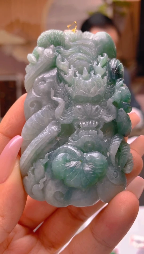 【闪购商品】定制翡翠未镶嵌4777ty-毛货盖章挂件269