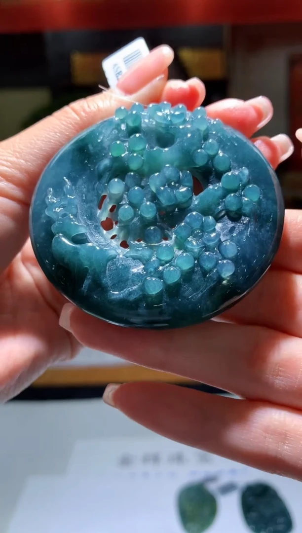 【闪购商品】定制翡翠未镶嵌4974zm-挂件毛货227