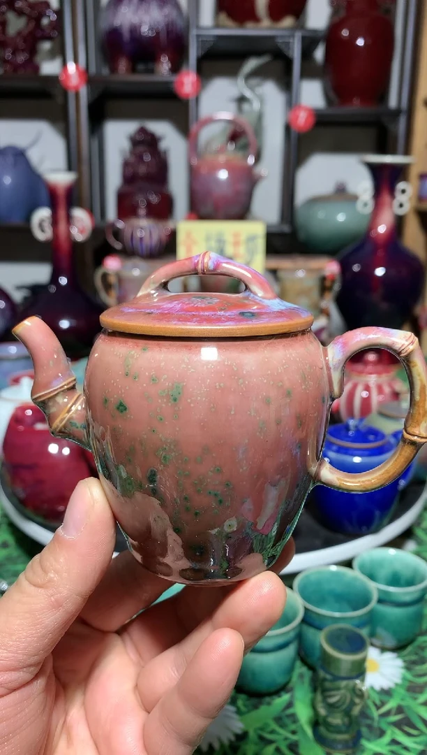 【闪购商品】陶瓷杯省工大师柴烧竹节壶