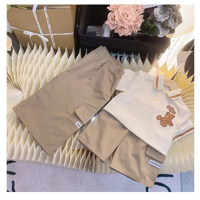 C.CKIDS【工装短裤】童装休闲五分韩版卡其亲子裤宽松夏季亲子装