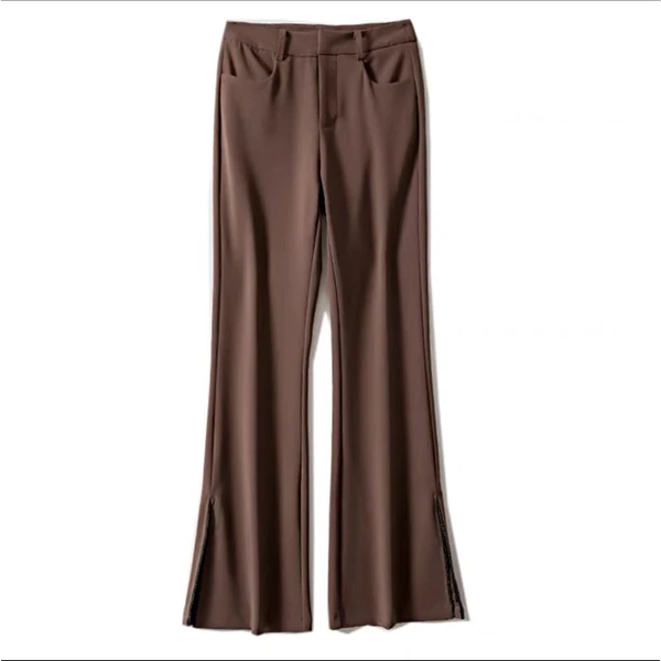 纯色百搭显瘦气质穿搭休闲裤 5289