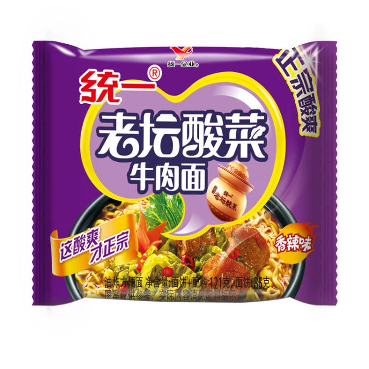 统一 老坛酸菜袋面85g/袋