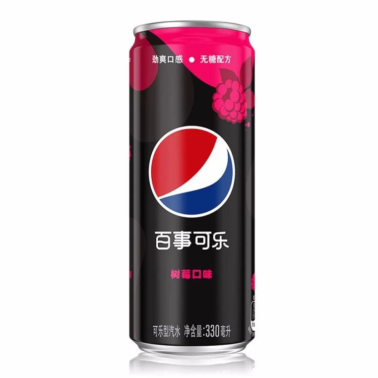 百事 无糖树莓味330ml/瓶