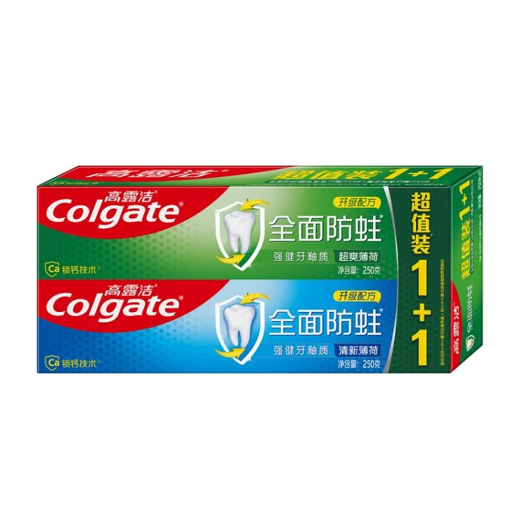 全面防蛀清新薄荷+超爽薄荷250g*2 250g+250g