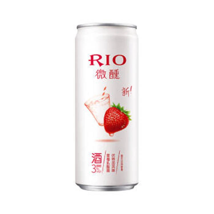 锐澳 3度草莓乳酸菌伏特加味鸡尾酒预调酒330ML/罐