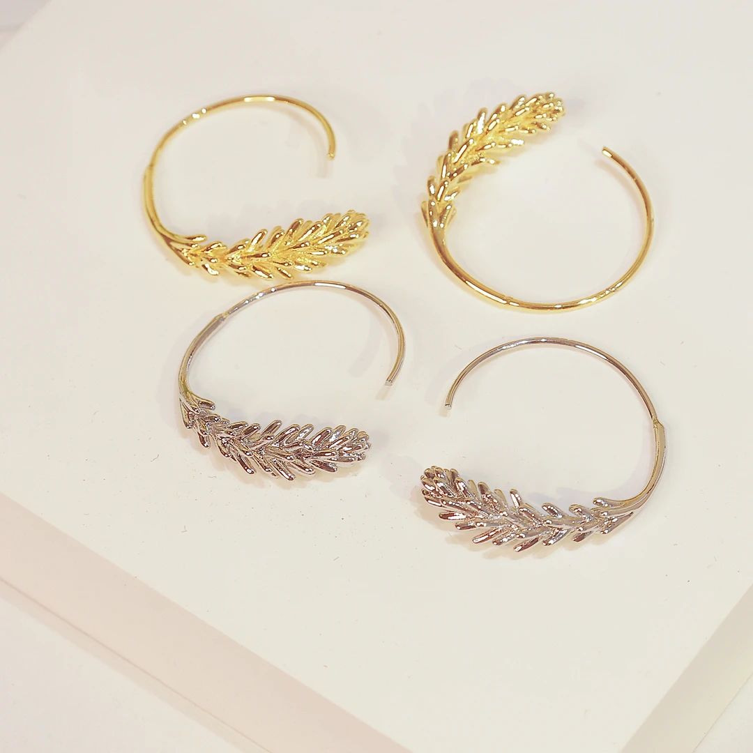 铜合金耳饰 麦穗小众设计感精致百搭耳环51756