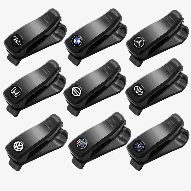 多功能票据夹车载眼镜夹车用太阳镜墨镜夹遮阳板收纳多功能卡片夹