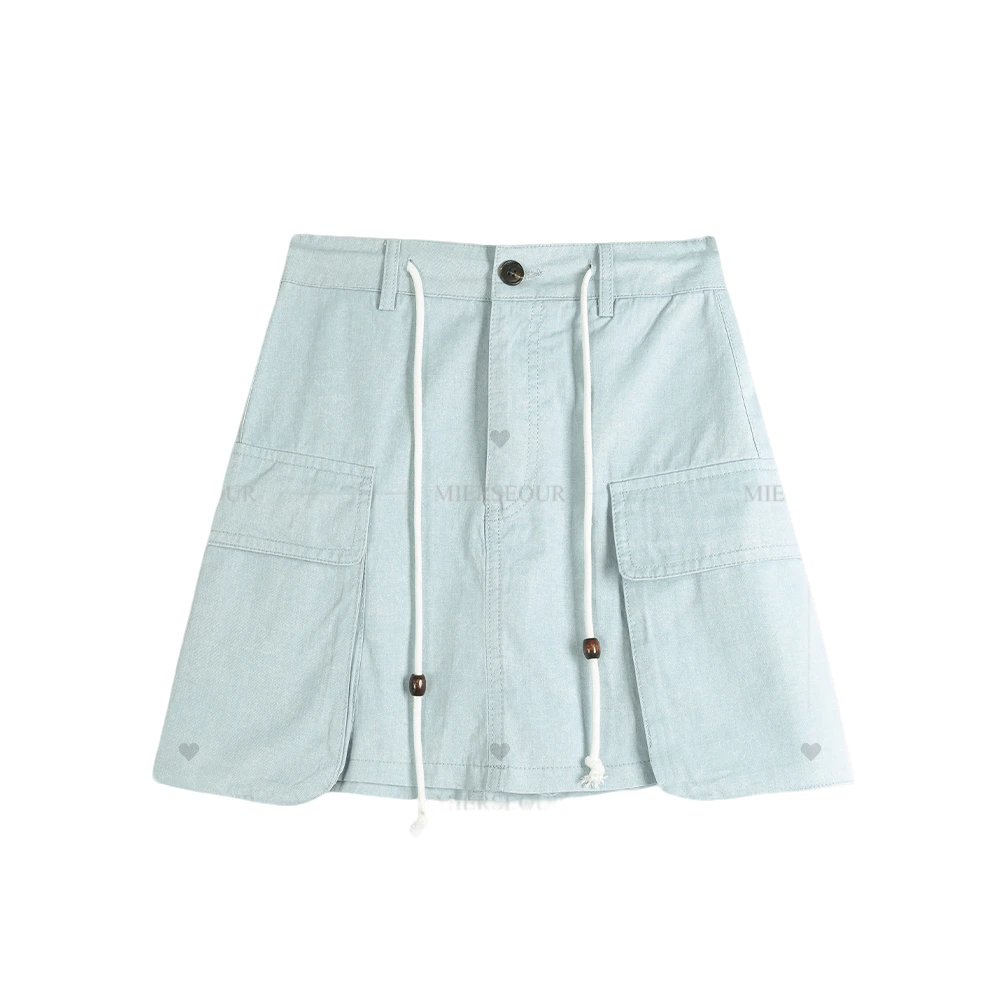 新款辣妹风工装口袋半身裙裙裤8861307