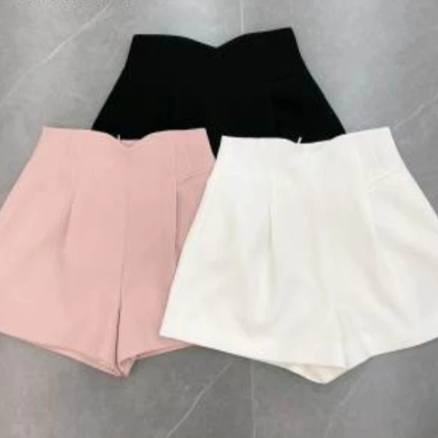 秋新款复古风高腰休闲百搭短裤899681