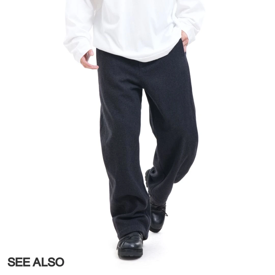 SEEALSO【精纺羊毛西裤】600g老妹弯刀秋冬保暖休闲舒适LD4316