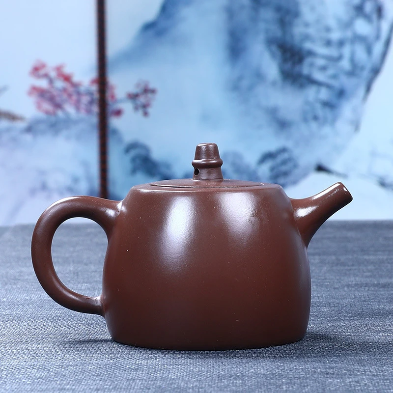 紫泥汉铎壶紫砂壶泡茶壶宜兴茶具陶瓷办公室送礼