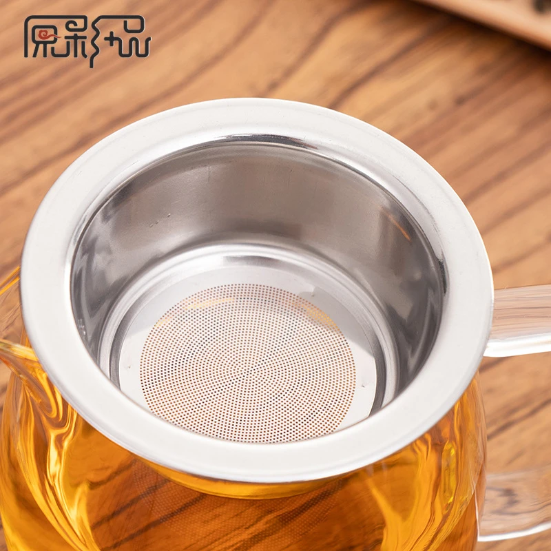 茶具配件304不锈钢茶漏公道杯卡扣式茶滤茶叶茶渣加密茶沫过滤网