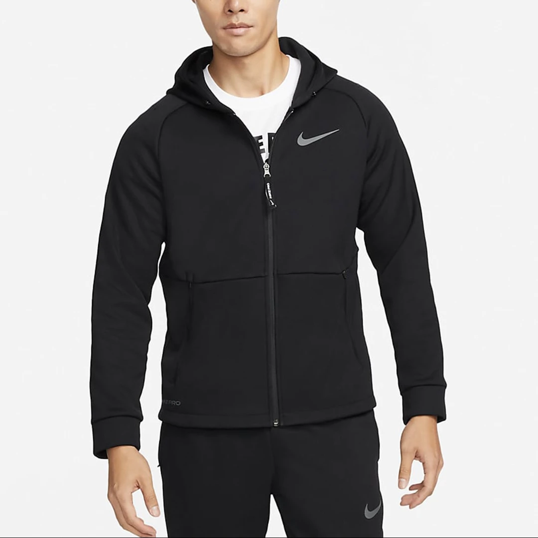 Nike耐克官方男子全长拉链开襟加绒连帽训练夹克外套保暖DD2125