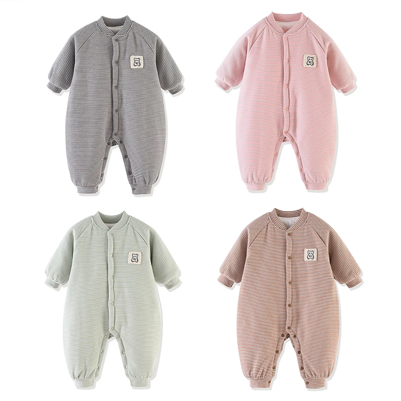 【优贝奇季】石墨烯棉服婴幼儿连身衣秋冬季保暖棉衣哈衣爬爬服