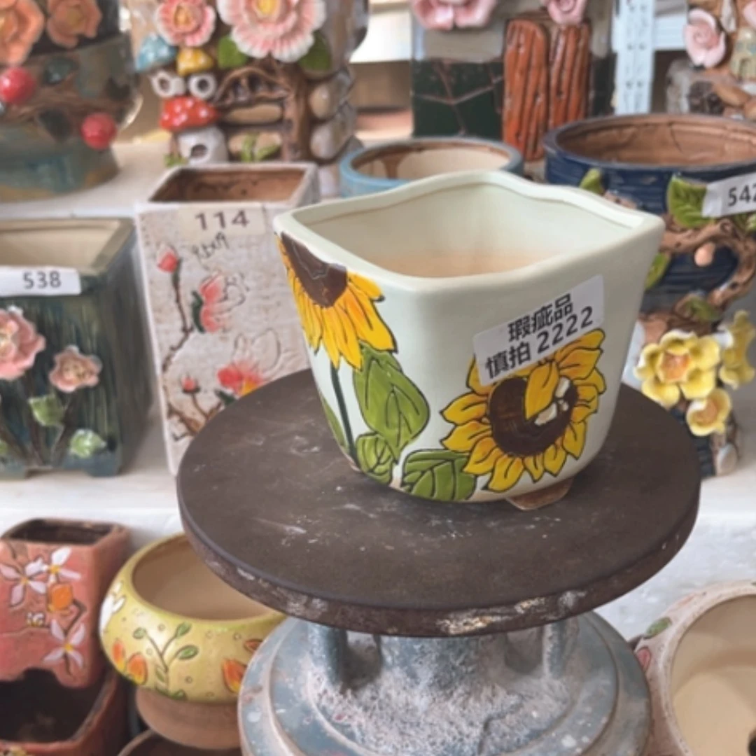 【闪购商品】紫砂花盆陶瓷制品