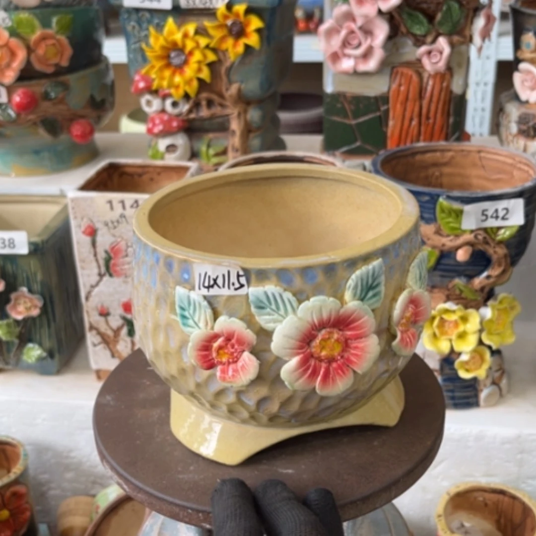【闪购商品】紫砂花盆陶瓷制品