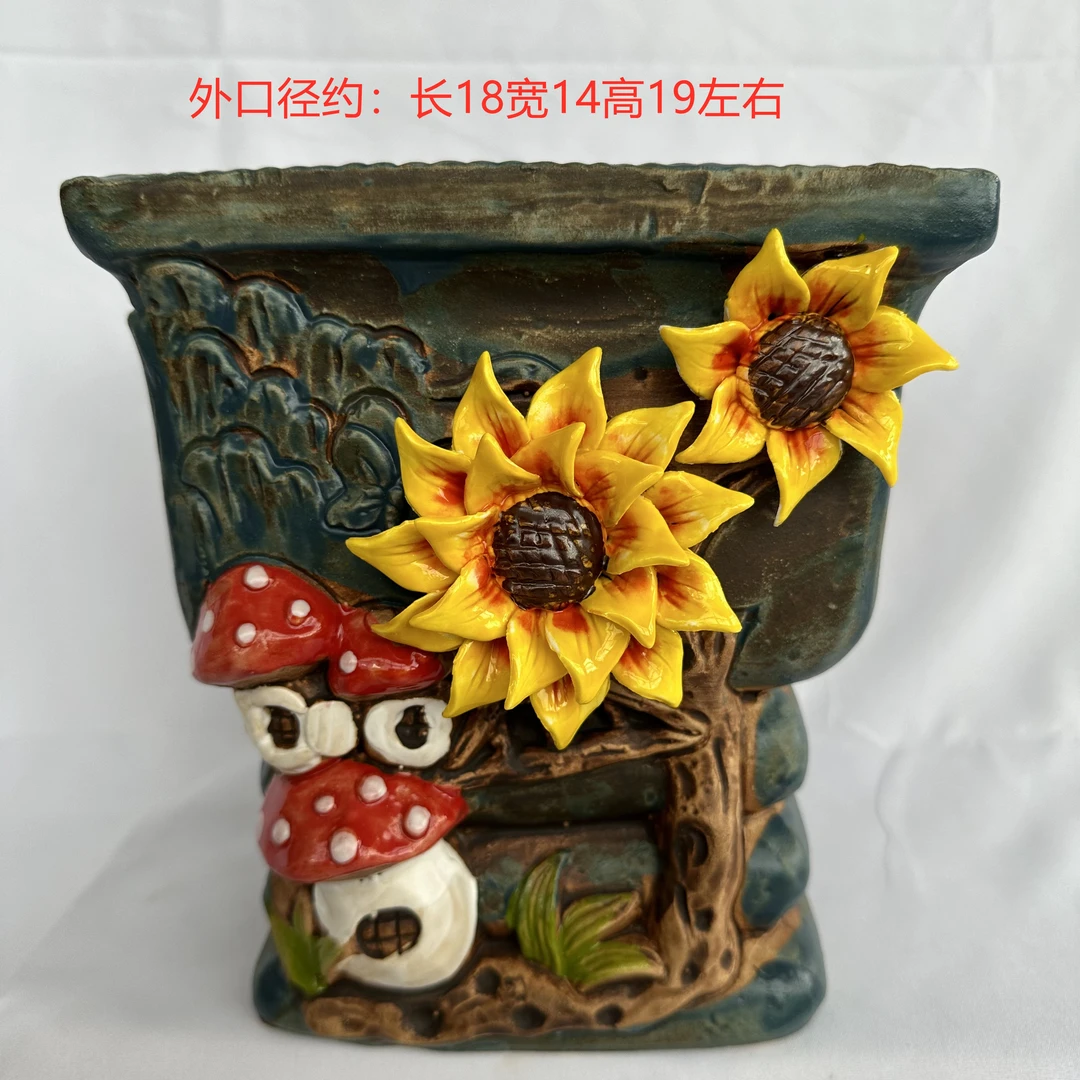 手工制作多肉花盆