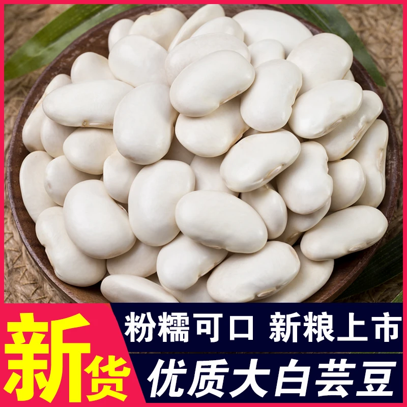 大白芸豆干货腰豆五谷杂粮软糯易煮芸新货四季豆雪豆煮粥煲汤