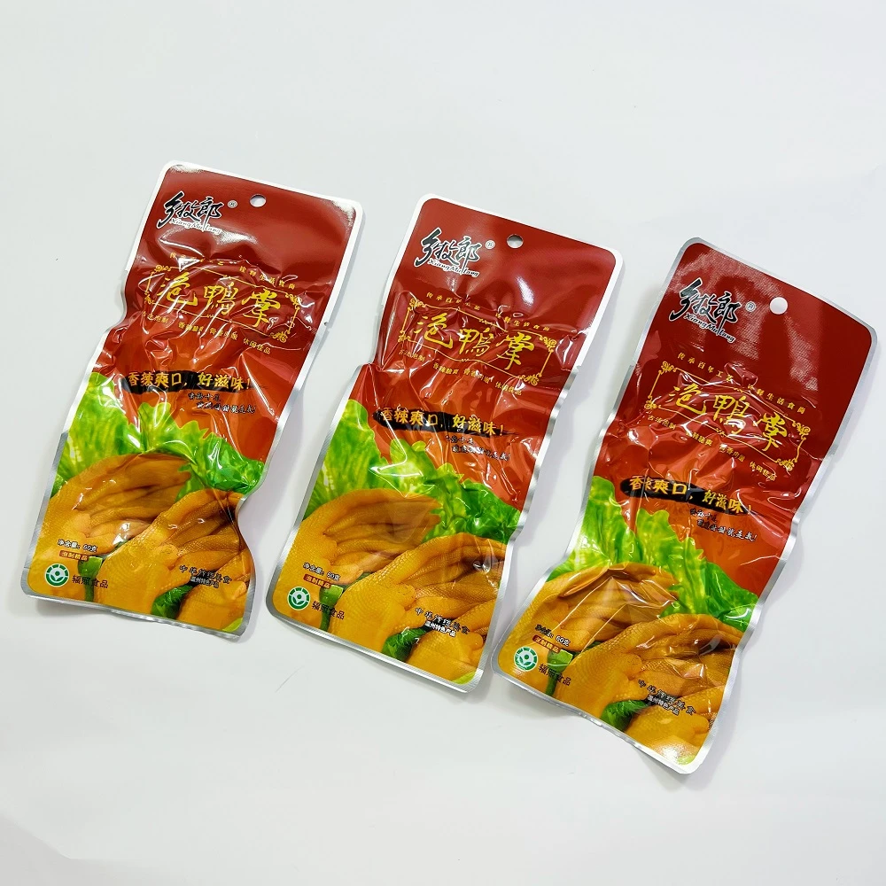 乡牧郎泡鸭掌60g*5袋泡制香辣爽口鸭爪小吃香脆鸭脚整箱温州零食