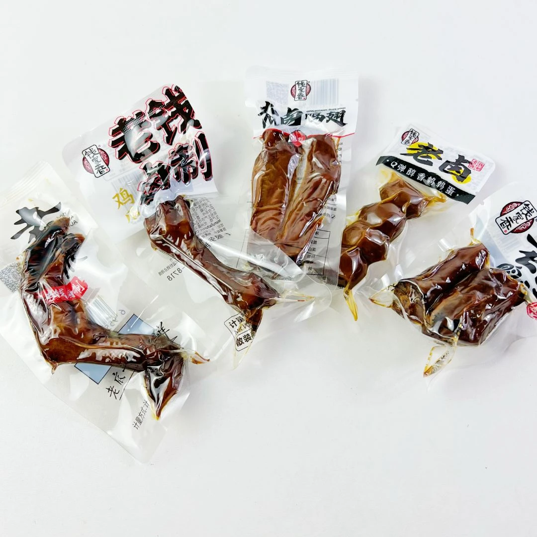 钱家香老卤鸭掌老卤鸭脖老钱卤制鸡爪鸭翅鹌鹑蛋真空独立包装250g
