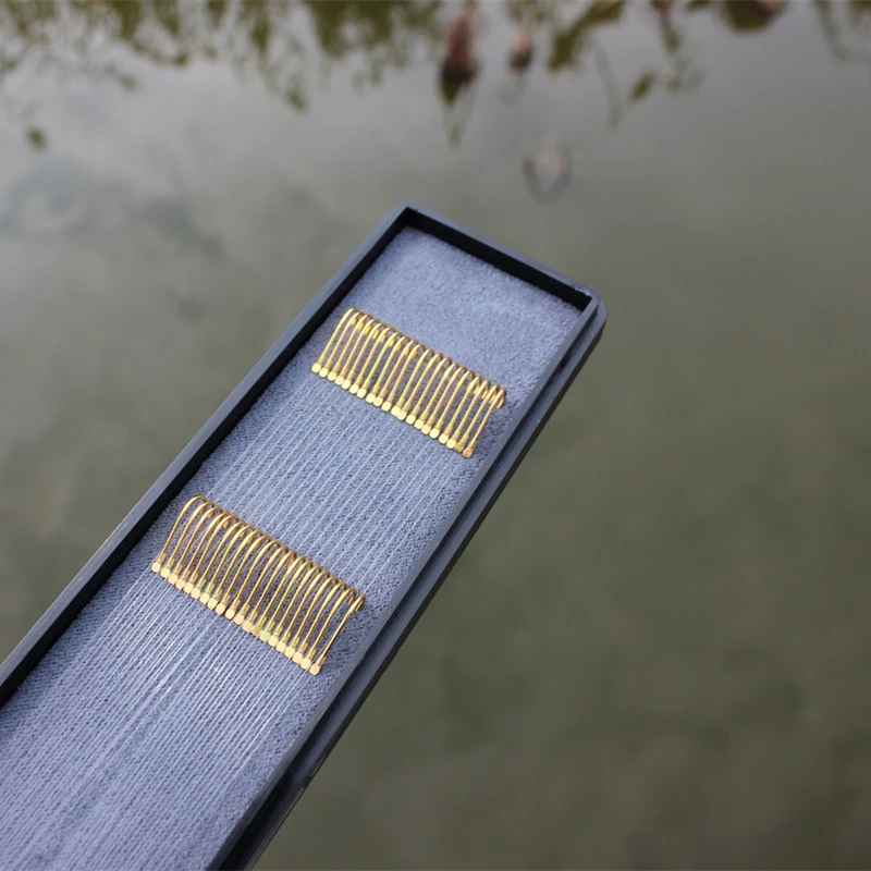 无品牌黑坑竞技野钓大小鲫鱼罗非鲤鱼有无刺金袖鱼钩双钩子线定订