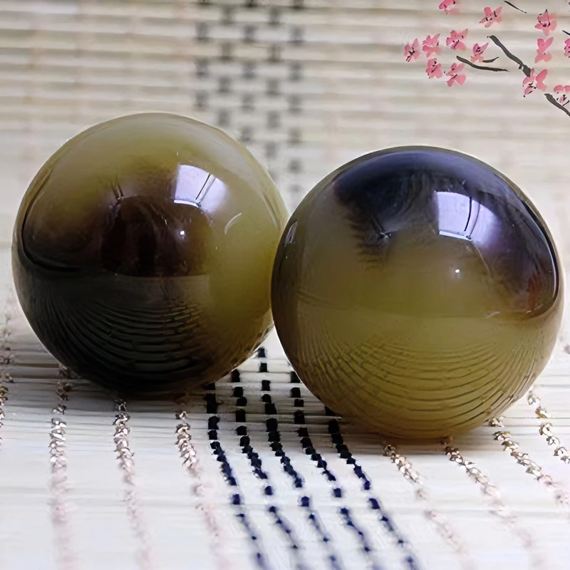 奇绝太极神球牛角纹红花梨健身手球疏通经络肩周黏连手脚麻木利器