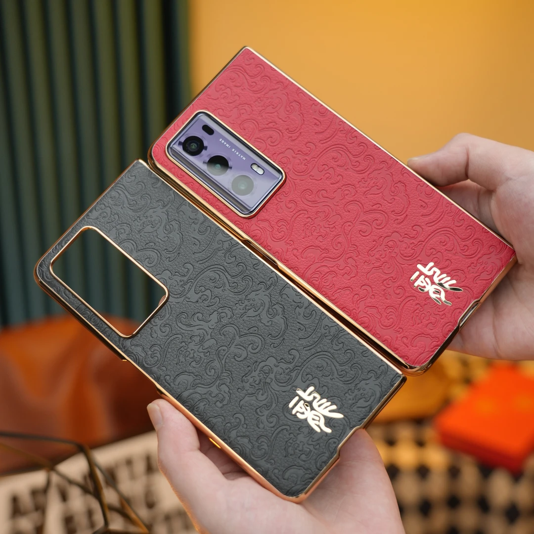 龙年新款适用荣耀Magic V2折叠手机壳VS全包VS2防摔素皮保护套