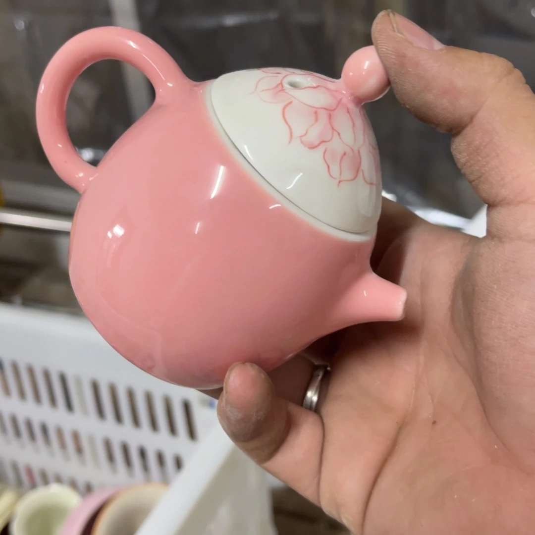 紫砂陶瓷茶具微瑕介意勿拍随机花