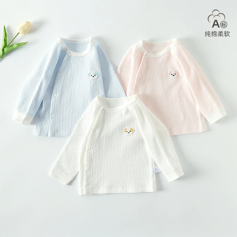 巴拉巴拉婴儿衣服春秋单件上衣男女宝宝纯棉无骨内衣秋衣打底衫新