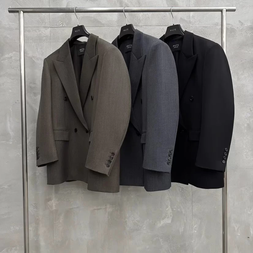 韩国东大门 mute 2024秋季新款轻熟风时尚宽松韩版纯色西装外套