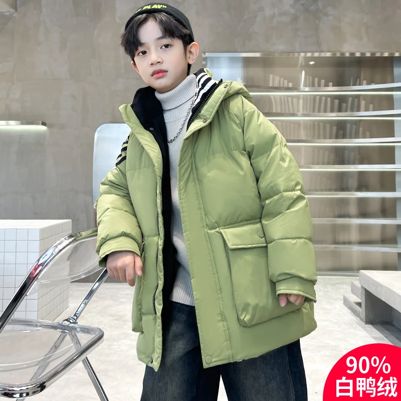 男童长款羽绒服新款冬装加厚中大儿童冬季羽绒外套【JN】D2066