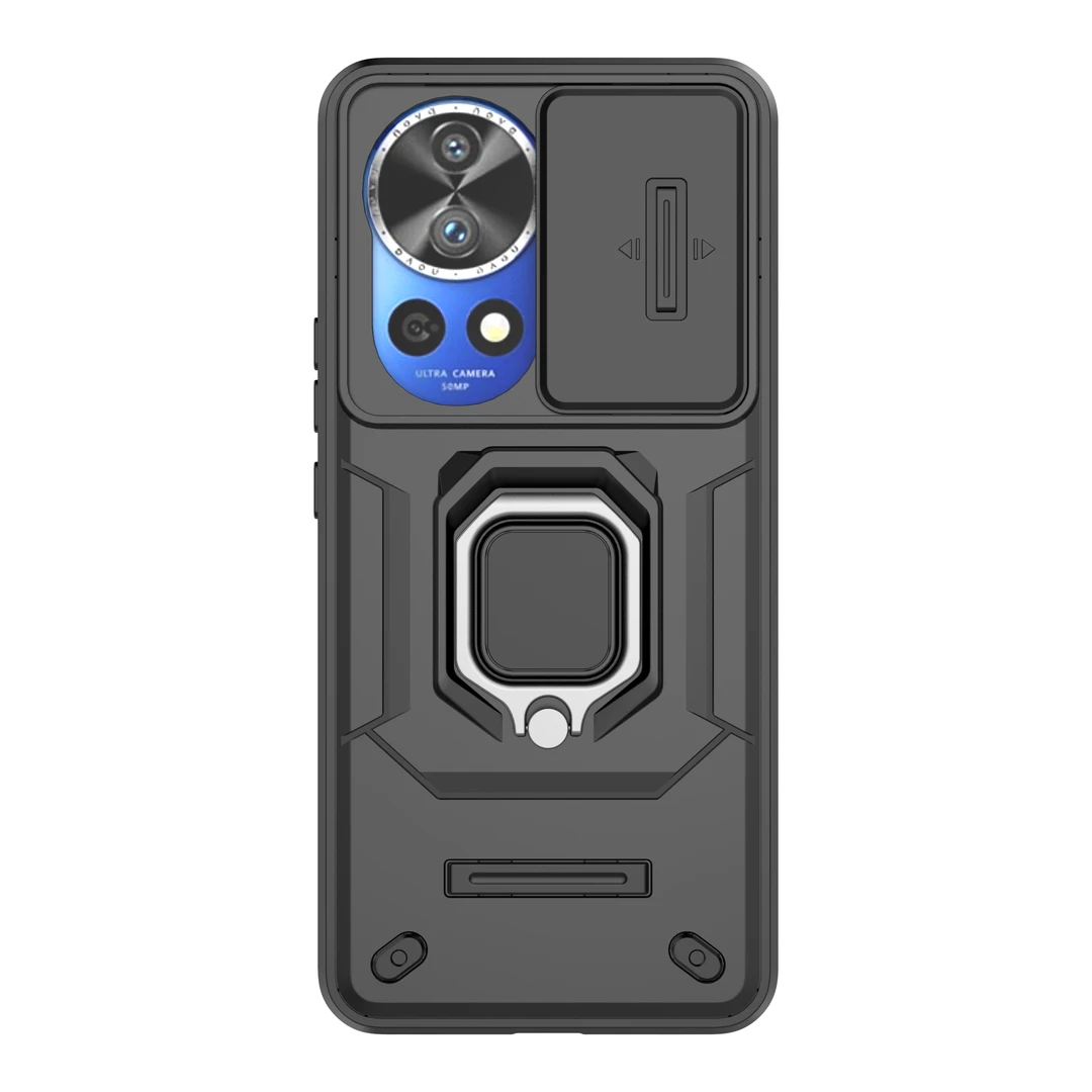 适用【华为Nova13】手机壳推拉窗护镜头车载磁吸指环支架防摔保护壳