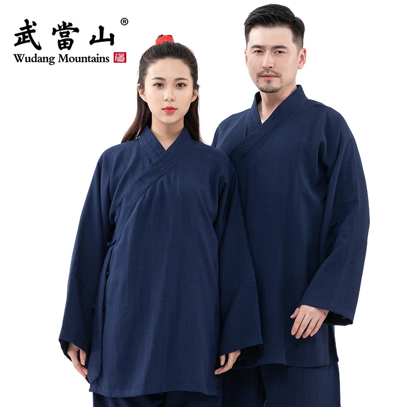 武當山服饰斜襟传统太极服三清领中国风夏季薄款居士服道服单上衣