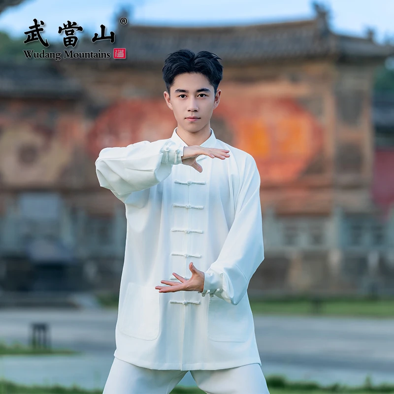 【武当王也&推荐】武當山太极练功服传统太极拳服男女款三色麻套装