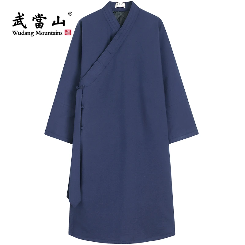 武當山服饰男女冬季中国风传统斜襟太极服外套棉服武当太极服棉袍